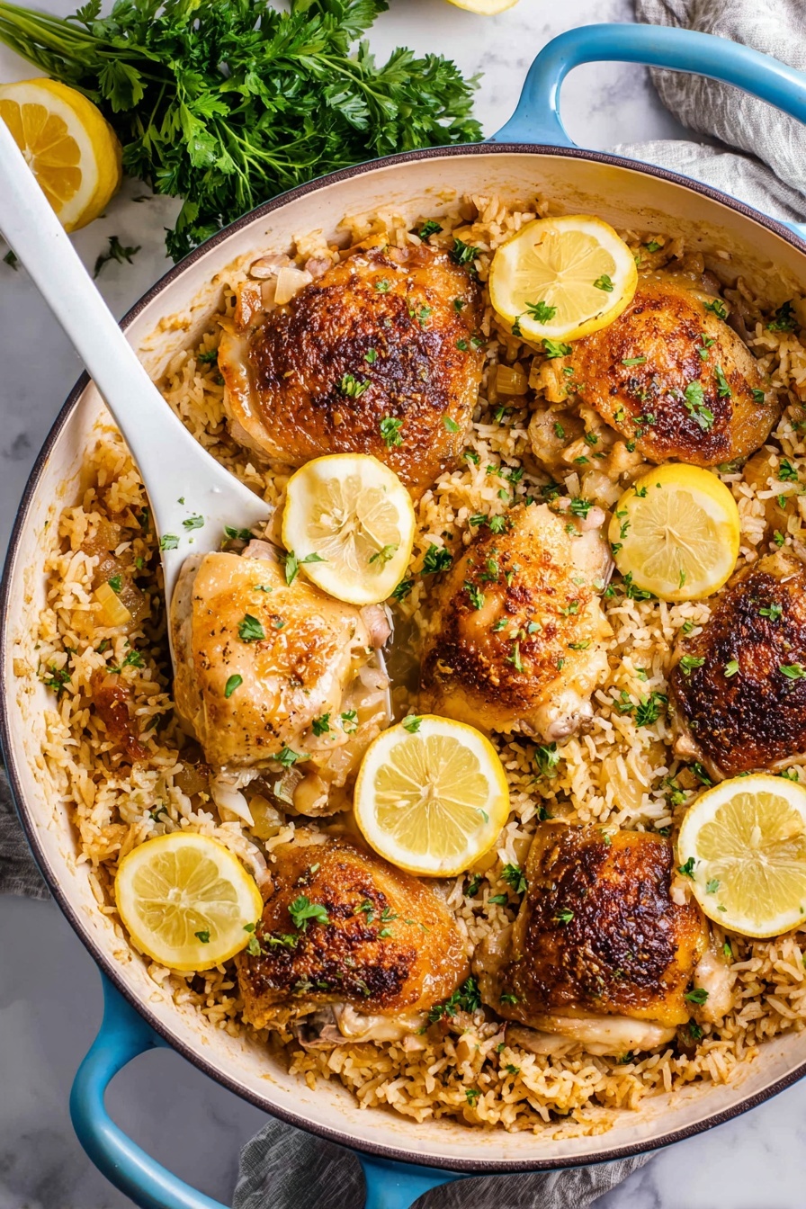 Zesty Lemon Chicken Rice Bake: Your Easy One-Pan Weeknight Dinner